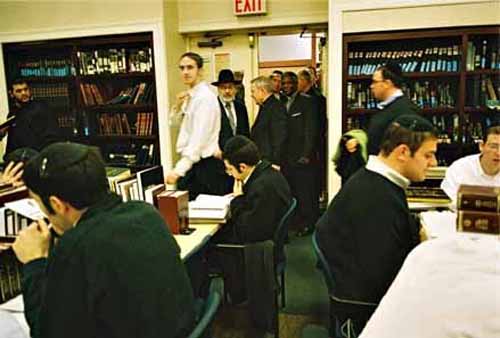 Rabbinic students studying the Talmud and Torah